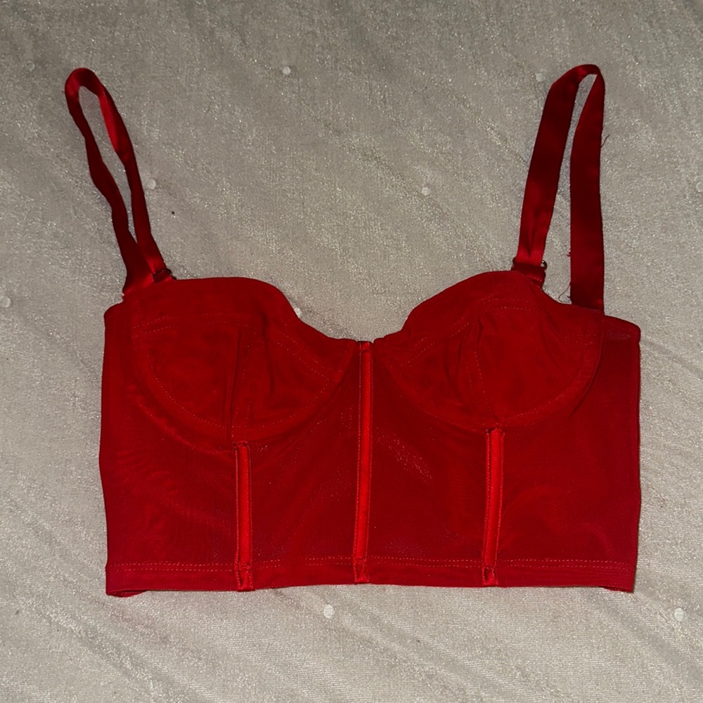 OHPOLLY red corset top